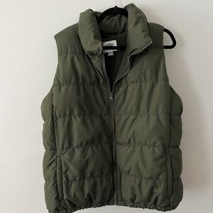 Olive Green Puffer Vest